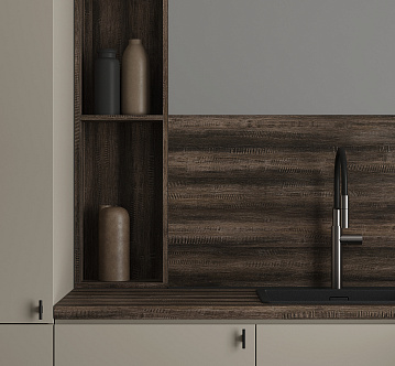 8354/Cn Bamboo Tobacco пристенная панель kapso