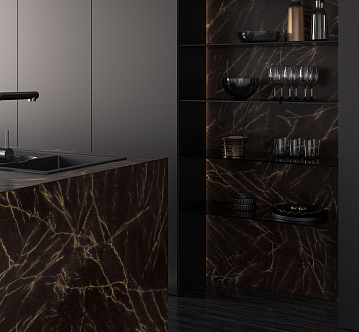 8086/Pt Night Quartzite столешница elga