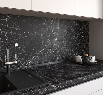 8255/S Nero Marquina пристенная панель kapso